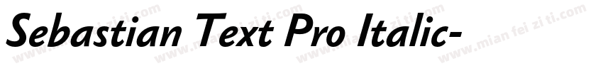 Sebastian Text Pro Italic字体转换
